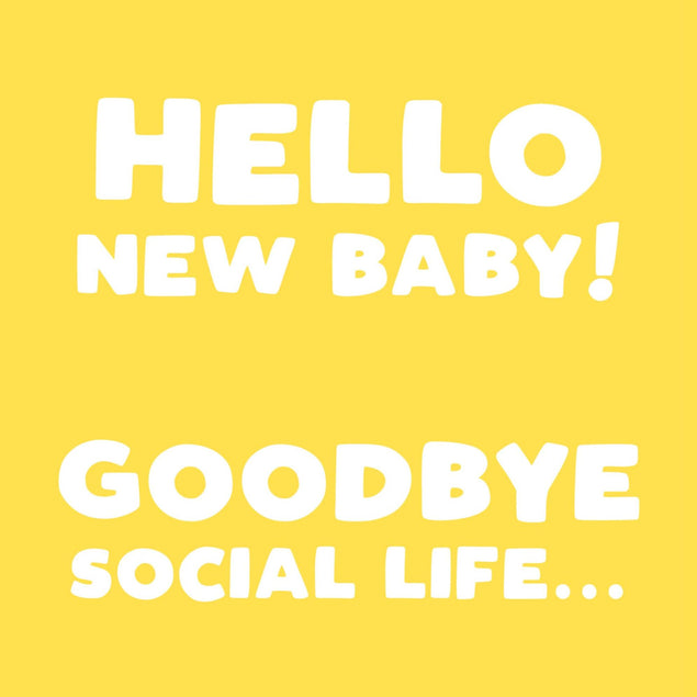 Goodbye Social Life Confetti-exploding Greetings Card
