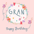 Gran Happy Birthday Confetti-exploding Greetings Card