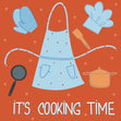 It's Cooking Time Confetti-exploding Greetings Card