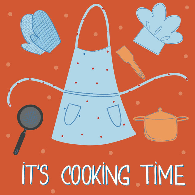 It's Cooking Time Confetti-exploding Greetings Card