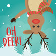 Oh Deer Christmas Confetti-exploding Greetings Card