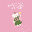 Cute Fairy Bear Birthday Confetti-exploding Greetings Card