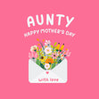 Aunty Mother's Day Confetti-exploding Greetings Card