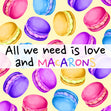 Love And Macarons Confetti-exploding Greetings Card