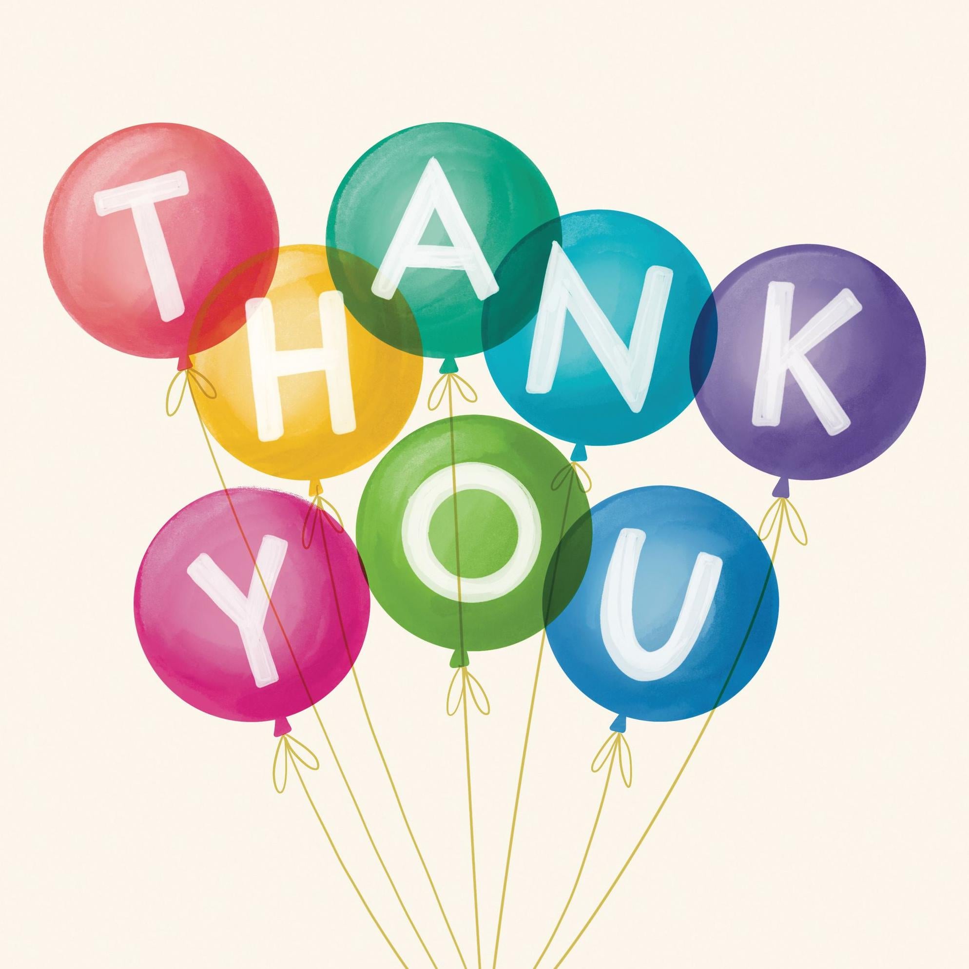 Thank You Balloons Confetti-exploding Greetings Card – Boomf
