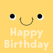 Happy Birthday Smiling Face Confetti-exploding Greetings Card