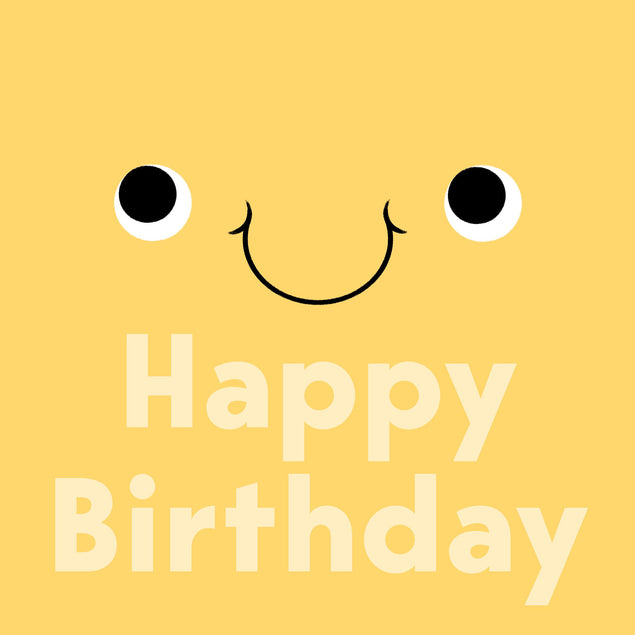 Happy Birthday Smiling Face Confetti-exploding Greetings Card