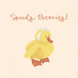 Speedy Recovery Duck Confetti-exploding Greetings Card