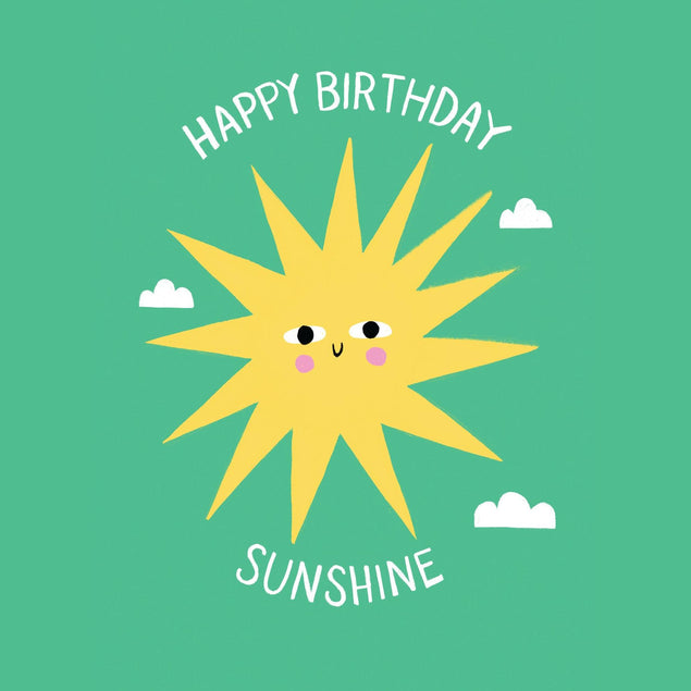 Happy Birthday Sunshine Confetti-exploding Greetings Card