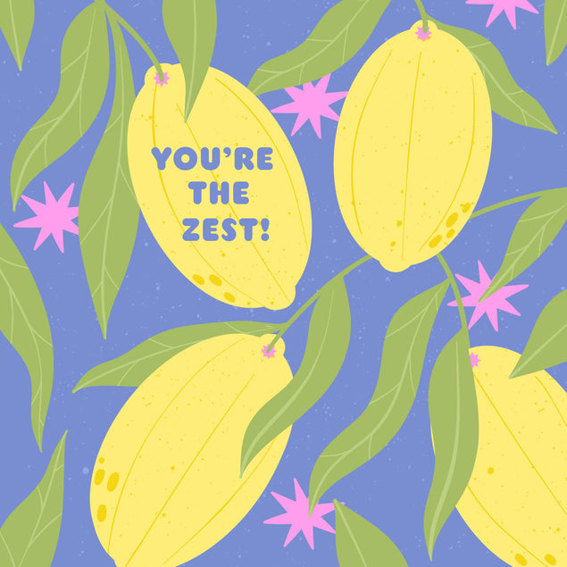 You're The Zest Lemon Confetti-exploding Greetings Card