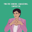 Kris Jenner You're Doing Amazing Confetti-exploding Greetings Card