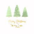 Merry Christmas My Love Hazy Spruces Confetti-exploding Greetings Card