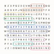 Colorful Word Game Happy 37th Birthday Confetti-exploding Greetings Card