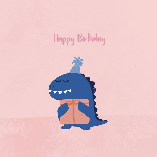 Birthday Dinosaurs Confetti-exploding Greetings Card