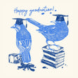 Smart Blue Birds Graduation Confetti-exploding Greetings Card