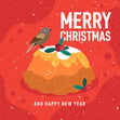 Merry Christmas And Happy New Year Pudding Confetti-exploding Greetings Card