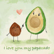 I Love You My Papacado Confetti-exploding Greetings Card
