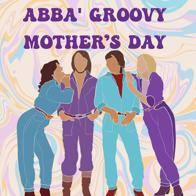 Abba' Groovy Mother's Day Confetti-exploding Greetings Card