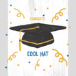 Cool Hat Graduation Confetti-exploding Greetings Card