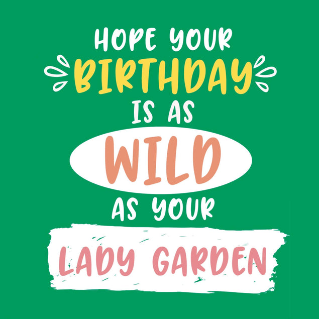 Lady Garden Birthday Confetti-exploding Greetings Card