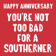 Happy Anniversary Southerner Confetti-exploding Greetings Card