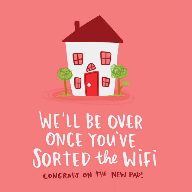 Sorted Wi-Fi New Home Confetti-exploding Greetings Card – Boomf