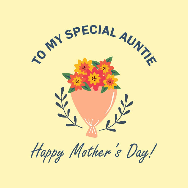 Special Auntie Mothers Day Confetti-exploding Greetings Card