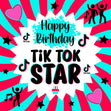 TikTok Star Confetti-exploding Greetings Card