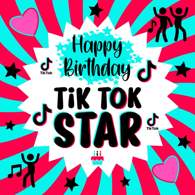 TikTok Star Confetti-exploding Greetings Card