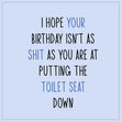 Toilet Seat Confetti-exploding Greetings Card