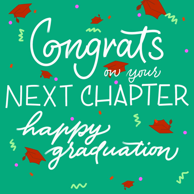 Congrats On Your Next Chapter Confetti-exploding Greetings Card