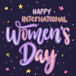 Stars Happy International Women's Day Confetti-exploding Greetings Card