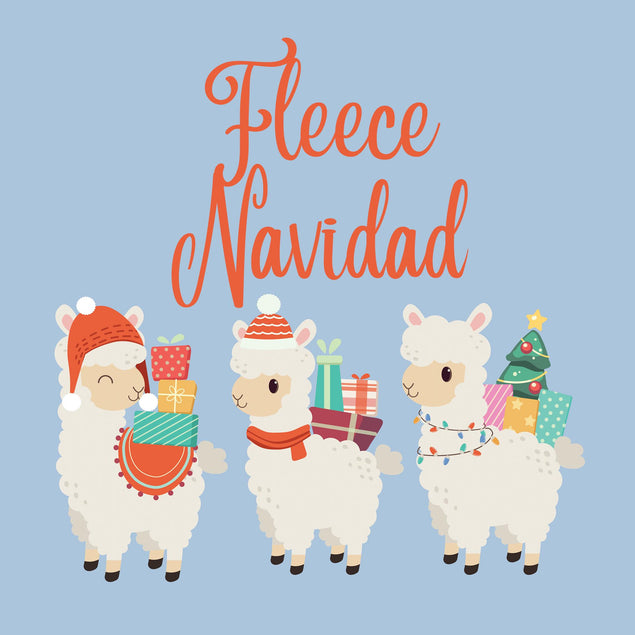 Fleece Navidad Christmas Confetti-exploding Greetings Card