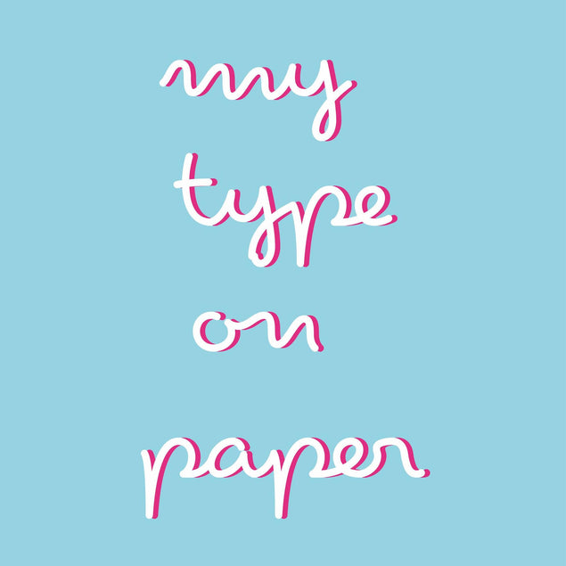 My type on paper Confetti-exploding Greetings Card