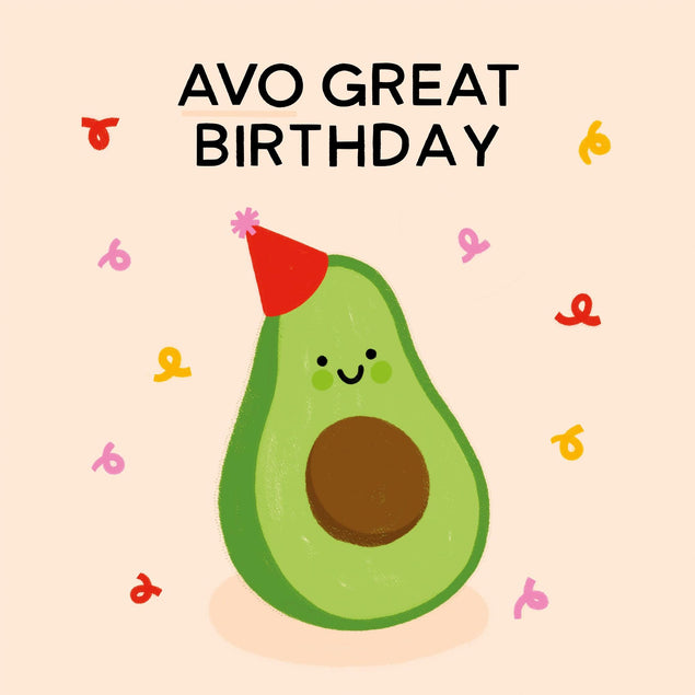 Avo Great Birthday Confetti-exploding Greetings Card