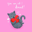 You Are All I Knead Valentine's Day Confetti-exploding Greetings Card