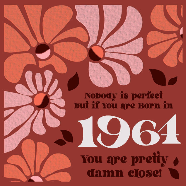 Happy Birthday Baby Boomer 1964 Confetti-exploding Greetings Card