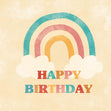 Rainbow Birthday Confetti-exploding Greetings Card