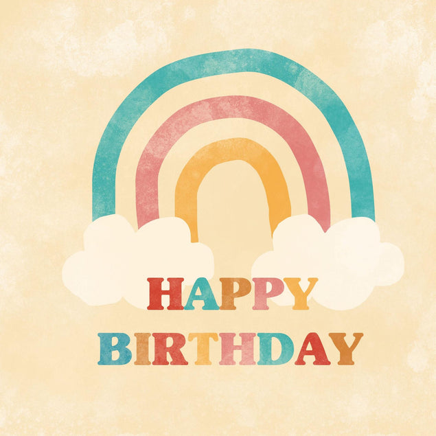 Rainbow Birthday Confetti-exploding Greetings Card