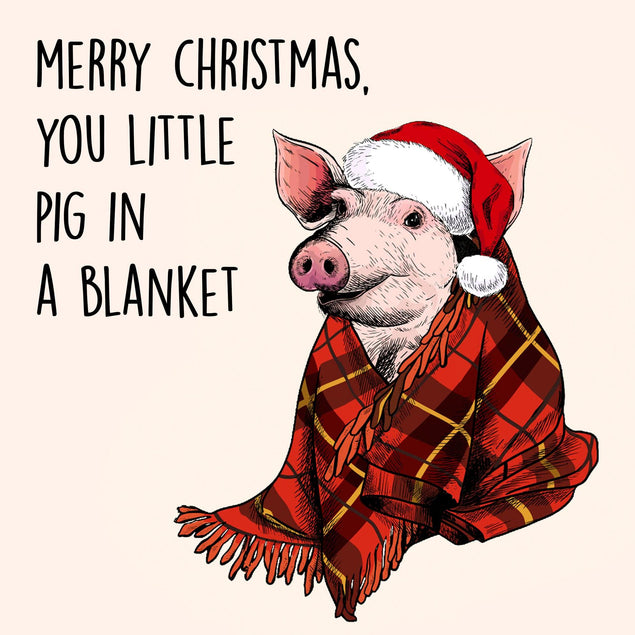 You Little Pig In A Blanket Confetti-exploding Greetings Card