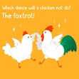 Which Dance Will A Chicken Not Dance Confetti-exploding Greetings Card