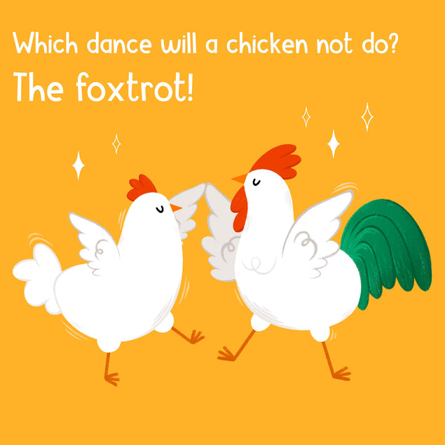Which Dance Will A Chicken Not Dance Confetti-exploding Greetings Card