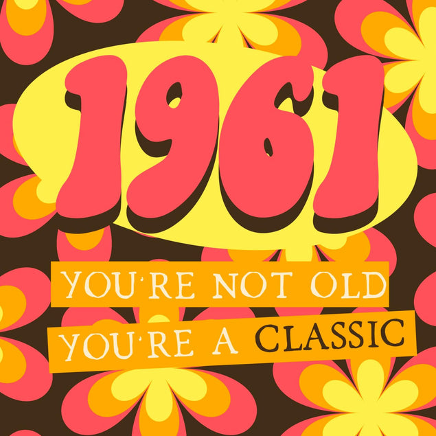 1961 Classic Confetti-exploding Greetings Card