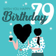 Wish You Happy 79th Birthday Confetti-exploding Greetings Card