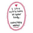 Love Every Bone Confetti-exploding Greetings Card
