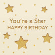 Happy Birthday Shiny Star Confetti-exploding Greetings Card