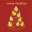 Merry Christmas Small Christmas Tree With Colourful Baubles Confetti-exploding Greetings Card