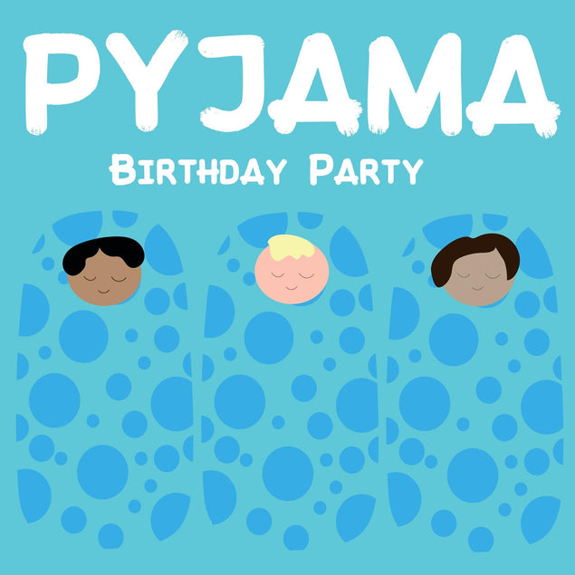 Pyjama Birthday Blue Confetti-exploding Greetings Card