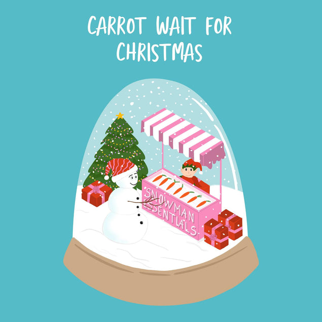 Carrot Wait For Christmas Confetti-exploding Greetings Card