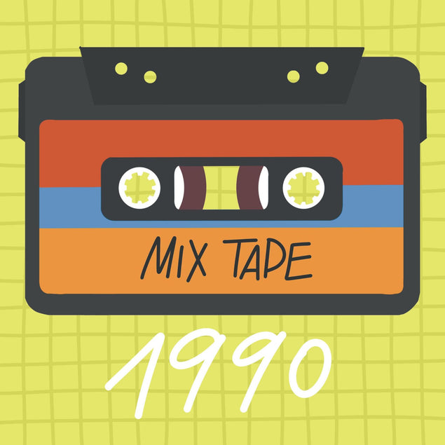 Happy Birthday 1990 Mix Tape Confetti-exploding Greetings Card